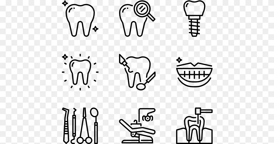 Dental Icon Hobbies, Gray Free Png Download