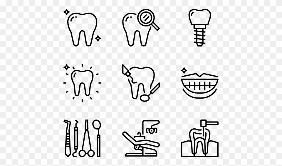 Dental Icon Packs, Gray Free Transparent Png
