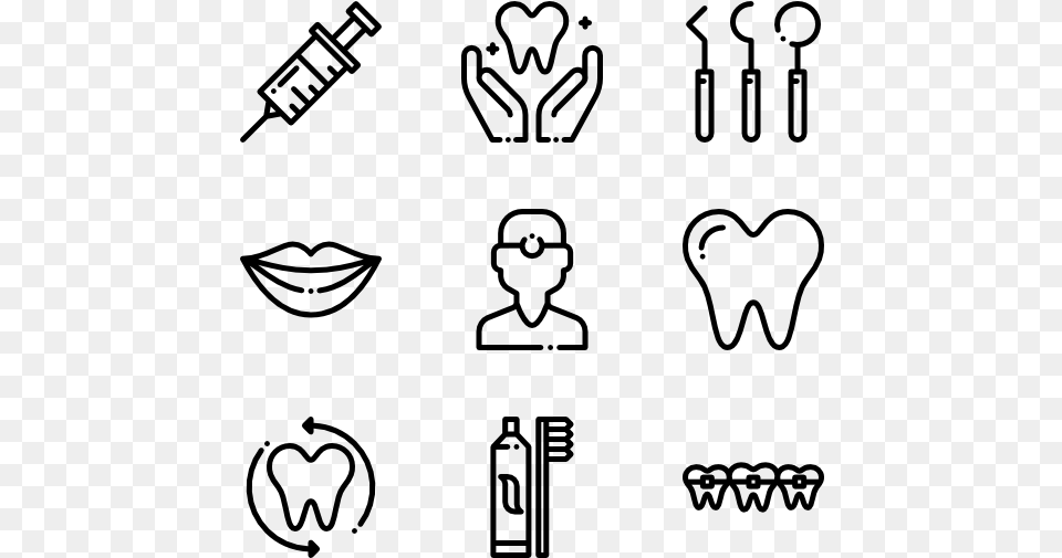 Dentist Clipart Black And White Dentist Black And Dentist Icons, Gray Free Png