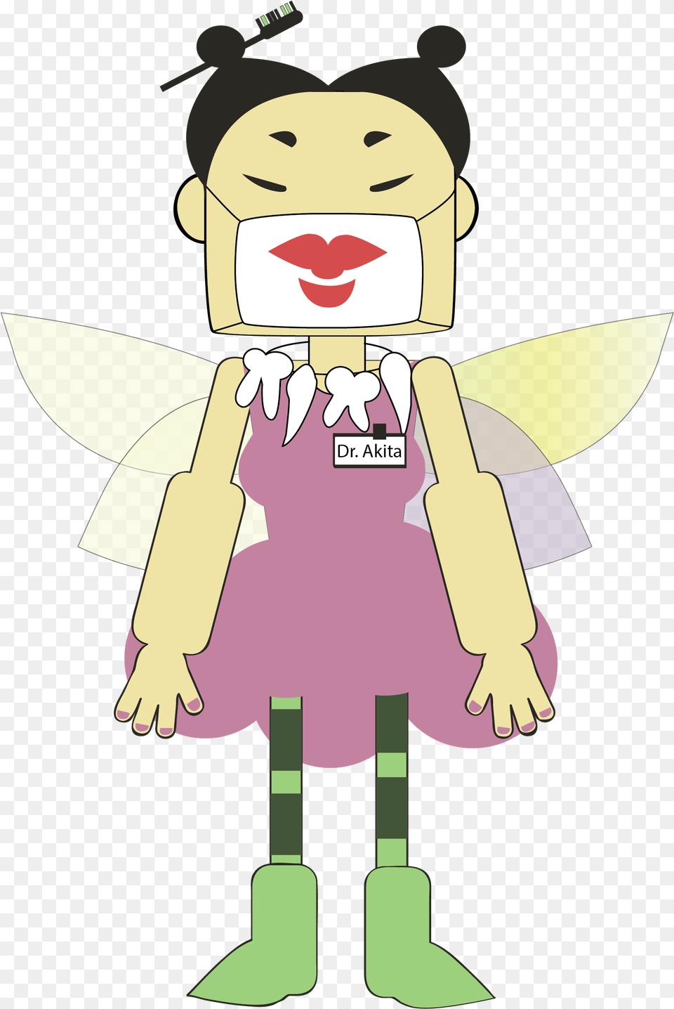 Dentist Fairy Character Design Dentisttooth Tooth Fairy, Cartoon, Baby, Person, Face Free Transparent Png