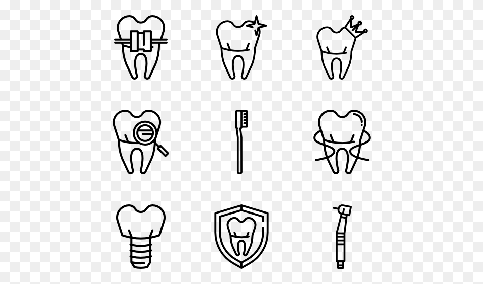 Dentist Icon Packs, Gray Png Image