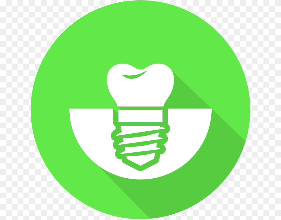 Dentist Icons Implant, Light, Green, Lightbulb Png Image