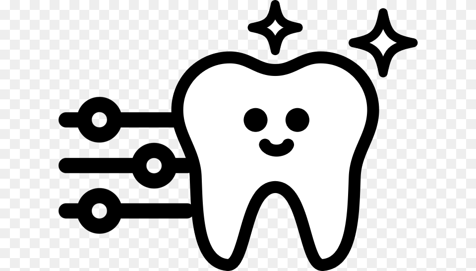 Dentistry Orthodontics Tooth Icon Transparent Background, Stencil, Baby, Person Free Png Download