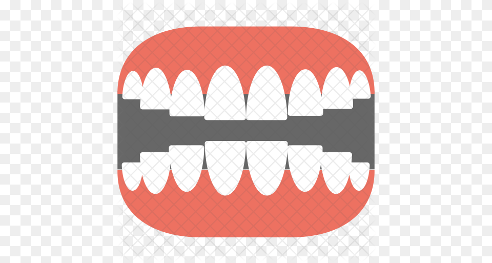 Dentures Icon Illustration, Body Part, Mouth, Person, Teeth Png Image