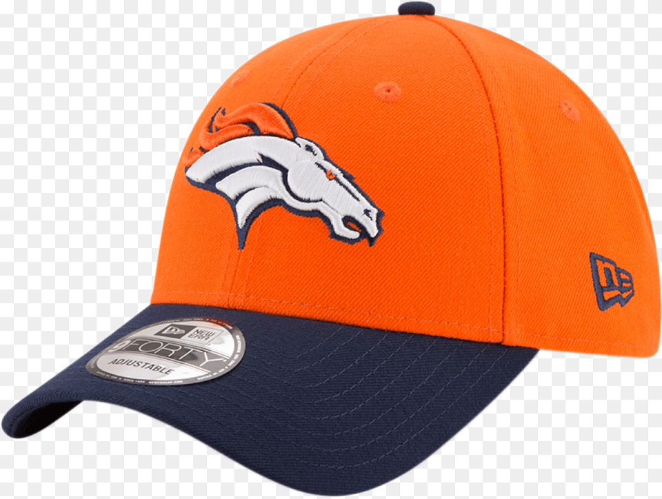 Denver Broncos 9forty Nfl The League Orangenavy Cap New Baseball Cap, Baseball Cap, Clothing, Hat Free Transparent Png