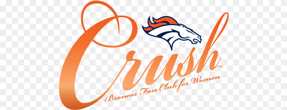 Denver Broncos Crush Denver Broncos Orange Crush, Logo, Person, Text Free Transparent Png