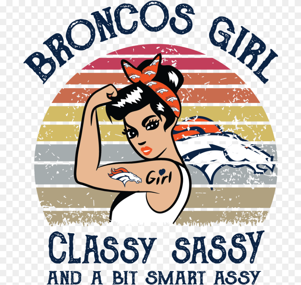 Denver Broncos Nfl Svg Football Hair Design, Advertisement, Poster, Face, Head Png Image