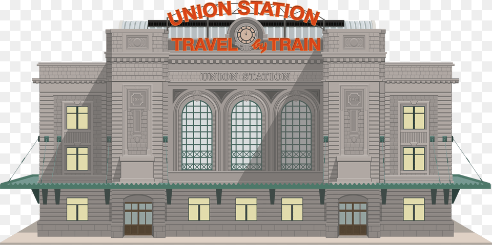 Denver By Notselenagomez Big Denver Union Station Vector, Arch, Architecture, Building, City Png Image