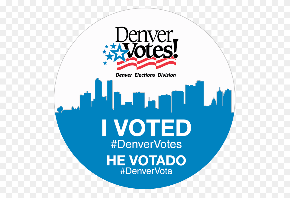 Denver Elections On Twitter Show Us Your Stickers Tweet A Photo, Advertisement, Poster, Disk, Logo Free Png Download