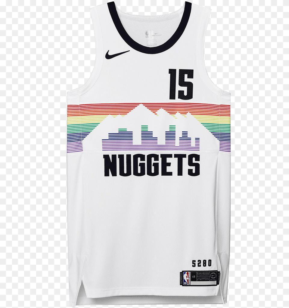 Denver Nuggets 2018 City Edition Jersey New City Edition Jerseys, Clothing, Shirt, Person, Tank Top Free Png Download
