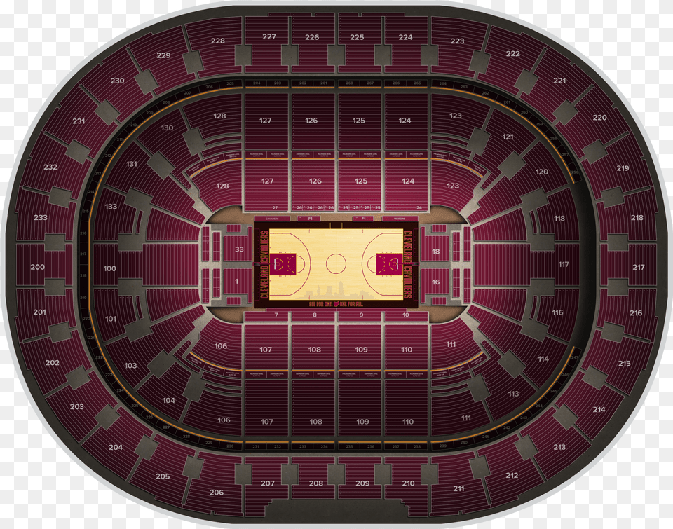Denver Nuggets At Cleveland Cavaliers At Quicken Loans Cleveland, Cad Diagram, Diagram, Architecture, Arena Free Png Download