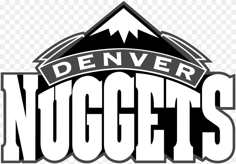 Denver Nuggets Logo Black And White, Architecture, Building, Factory, Ammunition Png