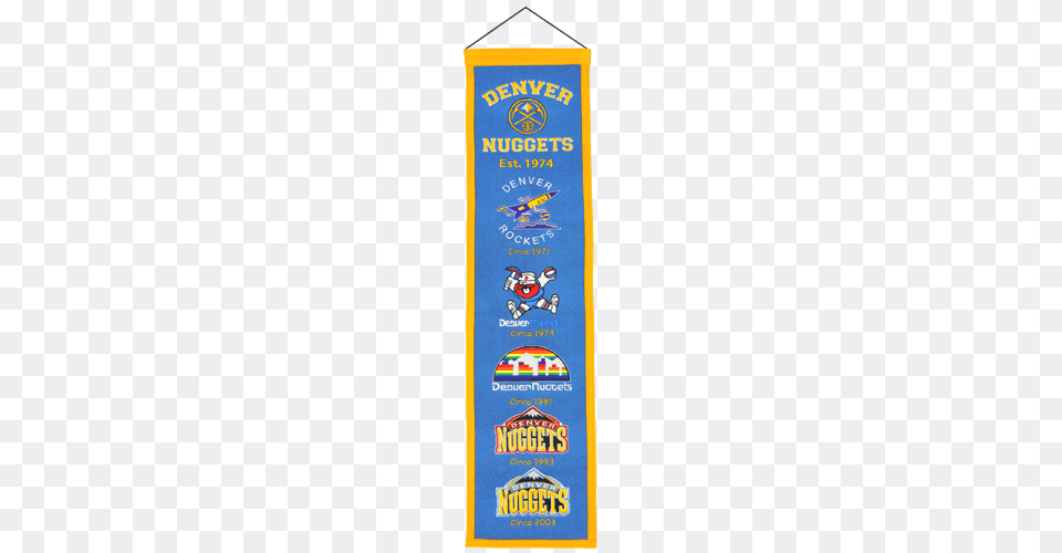 Denver Nuggets Logo Evolution Heritage Banner, Bottle Free Transparent Png