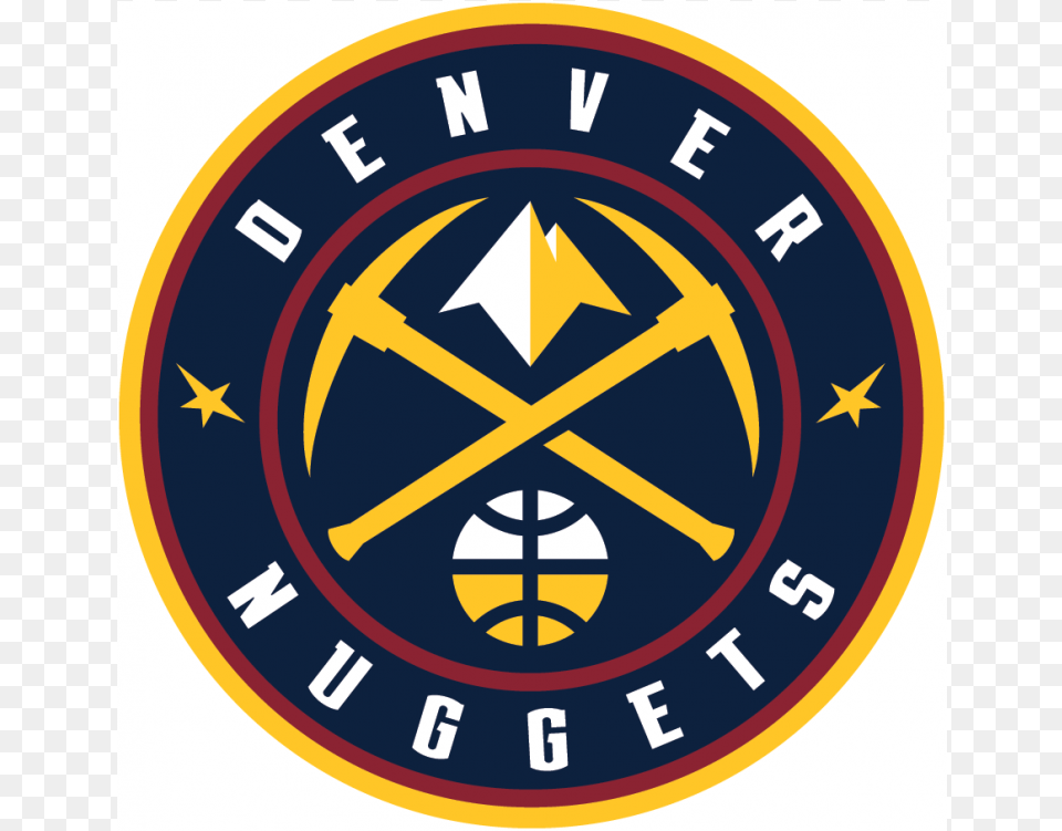 Denver Nuggets Logos Iron On Stickers And Peel Off Denver Nuggets Logo, Emblem, Symbol, Road Sign, Sign Png Image