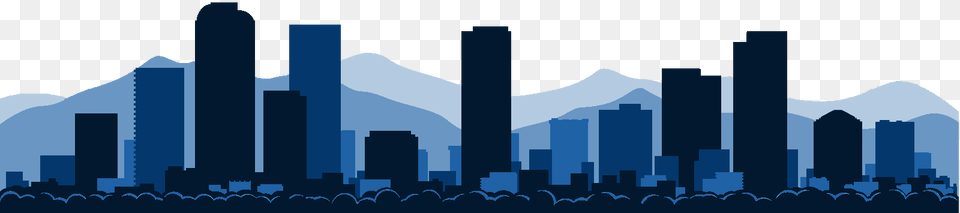 Denver Skyline Mountains Silhouette, City, Outdoors, Ice, Nature Free Png