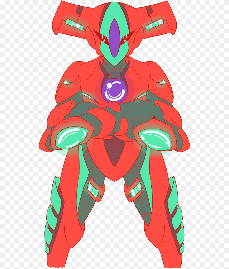 Deoxys Redesign Made In A Stream For My Friend Stinku Cartoon, Baby, Person, Book, Comics Free Png Download