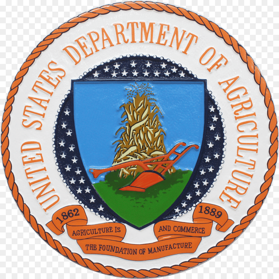 Department Of Agriculture Seal, Badge, Logo, Symbol, Emblem Free Png Download