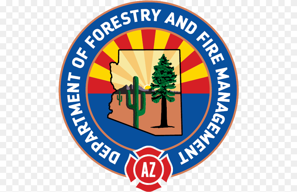 Department Of Forestry And Fire Management Arizona Forestry, Logo, Plant, Tree, Symbol Free Png Download