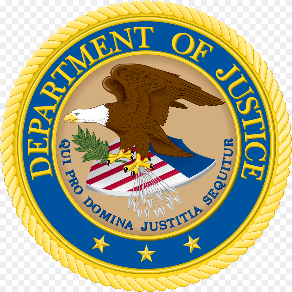 Department Of Justice, Badge, Logo, Symbol, Animal Png Image
