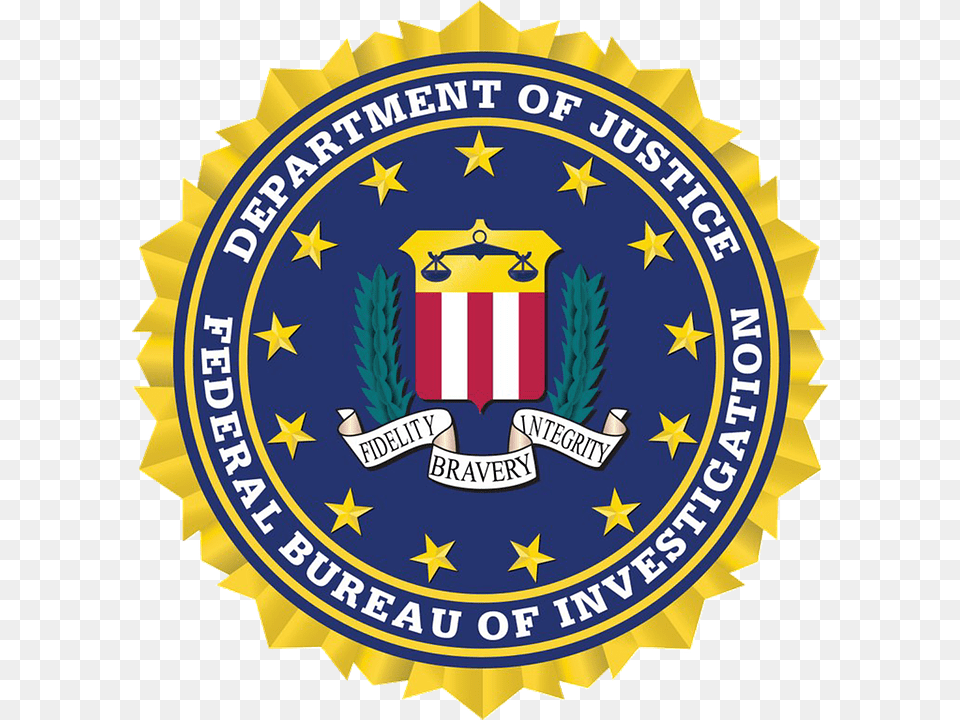 Department Of Justice Fbi, Badge, Emblem, Logo, Symbol Png Image