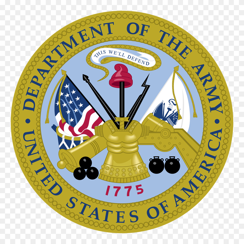 Department Of The Army Logo Vector, Badge, Symbol, Emblem, Disk Free Transparent Png