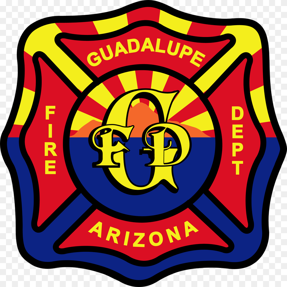 Departments Town Of Guadalupe Guadalupe Fire Department Az, Badge, Logo, Symbol, Food Png