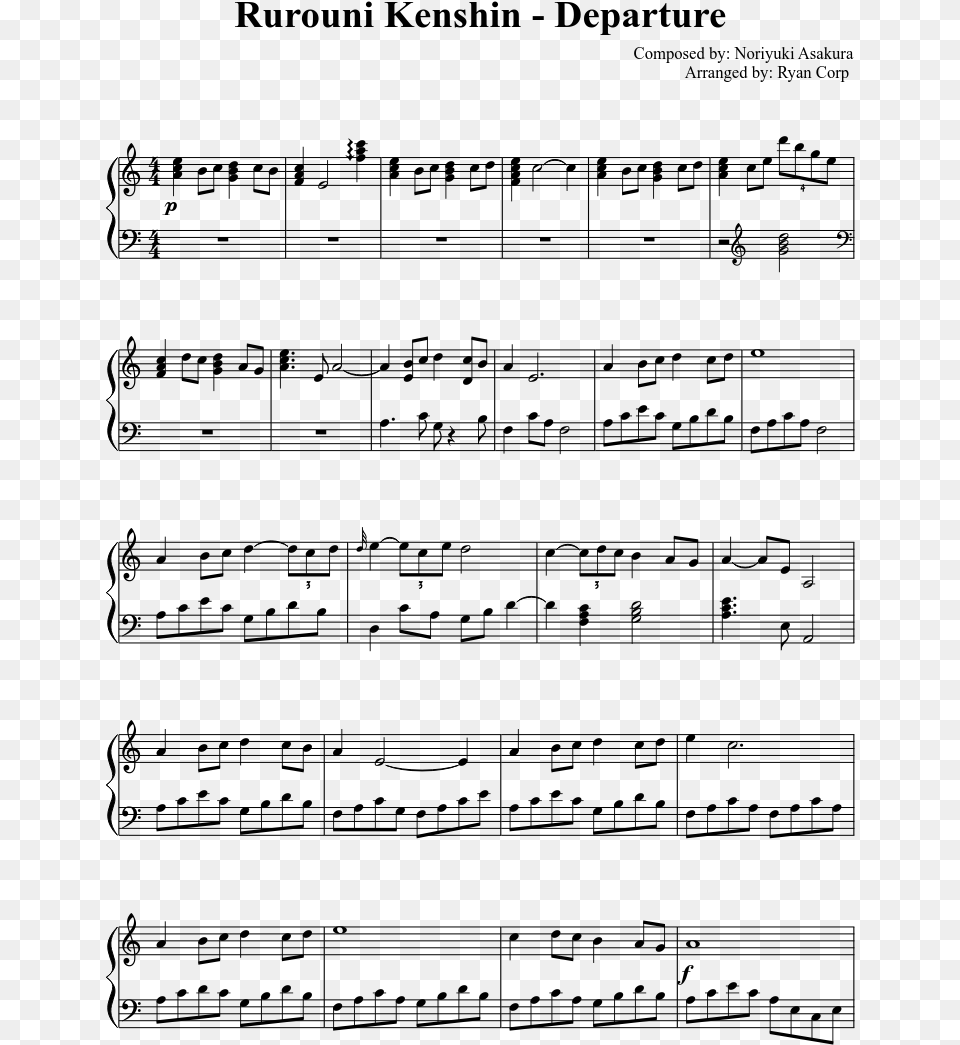 Departure Sheet Music Composed By Composed By Does A Moment Last Forever Piano, Gray Free Png Download
