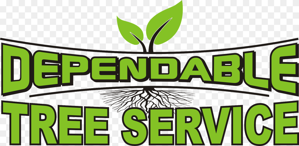 Dependable Tree Service Logo Illustration, Green, Herbal, Herbs, Leaf Free Png