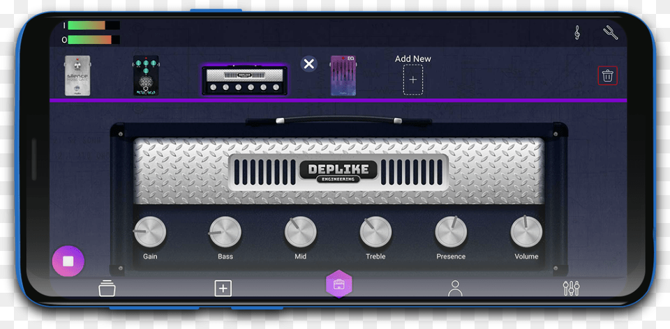 Deplike Guitar Effects App Guitar Effect Apps For Android, Electronics, Stereo, Amplifier, Electrical Device Free Png Download