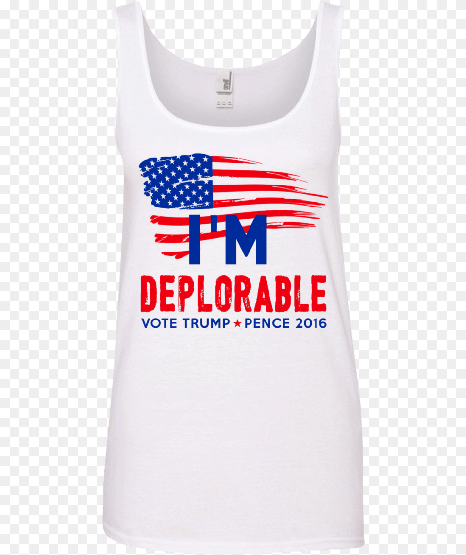 Deplorable Vote Trumppence 2016 Teeshoodiestanks Donald Trump, Clothing, Tank Top, Flag Png