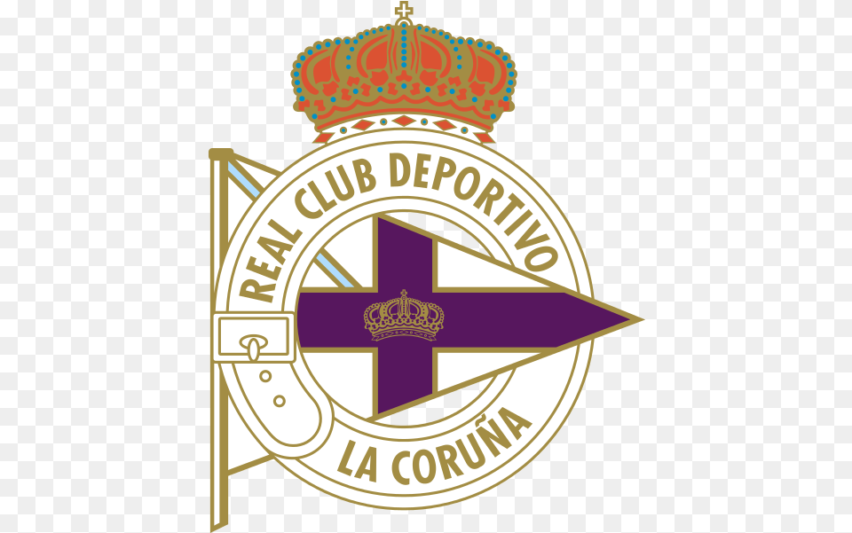 Deportivo De La Coruna Logo Deportivo La Coruna, Badge, Symbol, Emblem Free Transparent Png