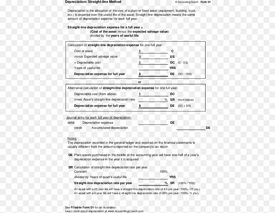 Depreciation Straight Line Method Pdf, Gray Png Image