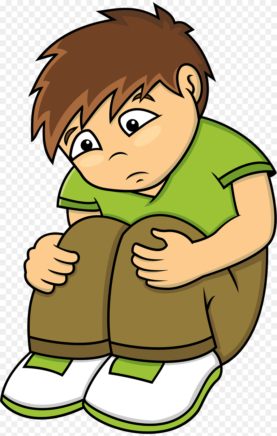 Depressed Child Clipart, Book, Comics, Publication, Baby Free Png