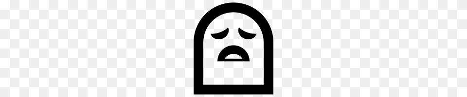 Depressed Ghost Emoji Icons Noun Project, Gray Free Transparent Png