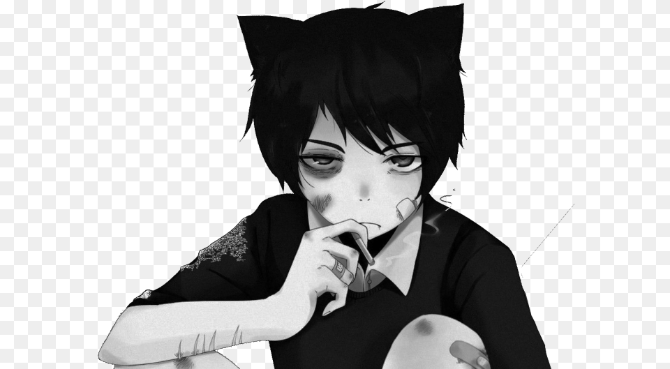 Depressed Sad Anime Boy Sad Anime Boy, Adult, Person, Man, Male Png Image