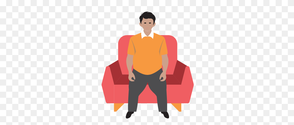 Depression Clipart Sedentary, Boy, Male, Person, Child Free Png