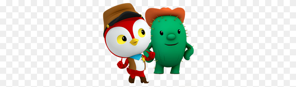 Deputy Peck And Tobias P Cactus, Plush, Toy, Nature, Outdoors Png Image