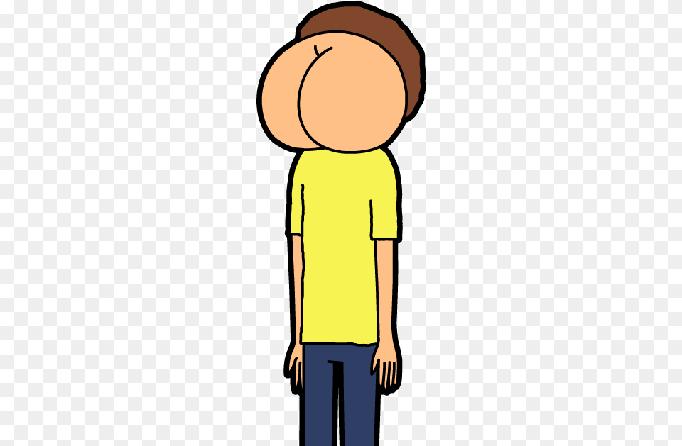 Der Arschgesicht Morty Pocketmortys Net Rick And Morty Butt Face, Clothing, Hat, T-shirt, Boy Free Png