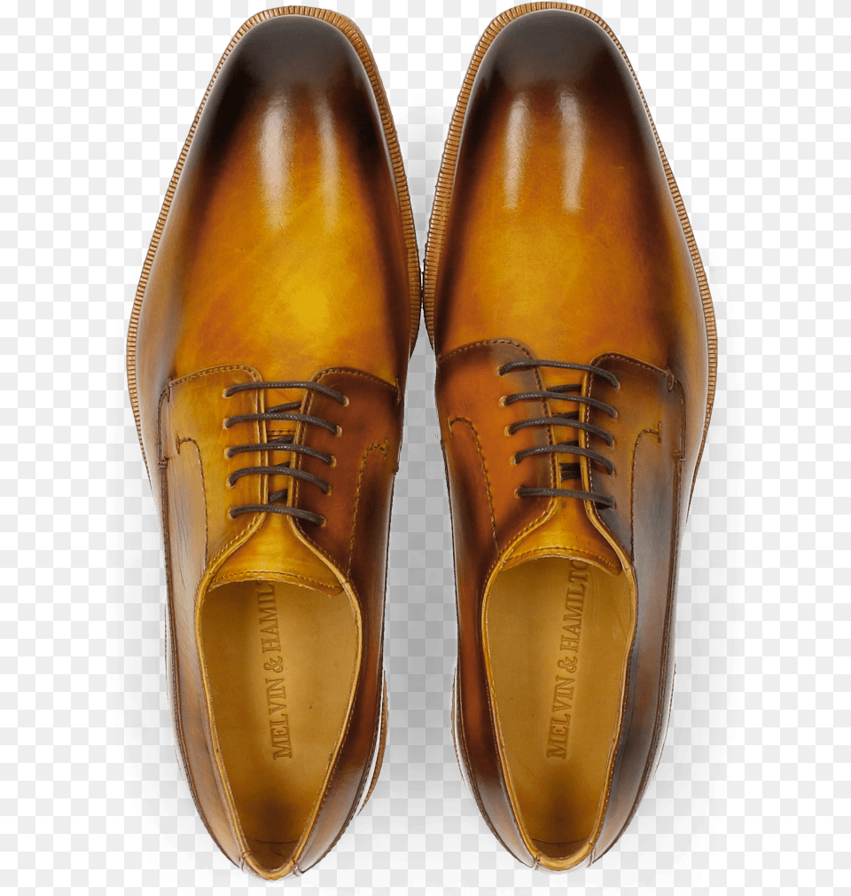 Derby Shoes Chris 1 Yellow Shade Brown Micro Mattone Melvin Amp Hamilton, Clothing, Footwear, Shoe, Sneaker Free Png