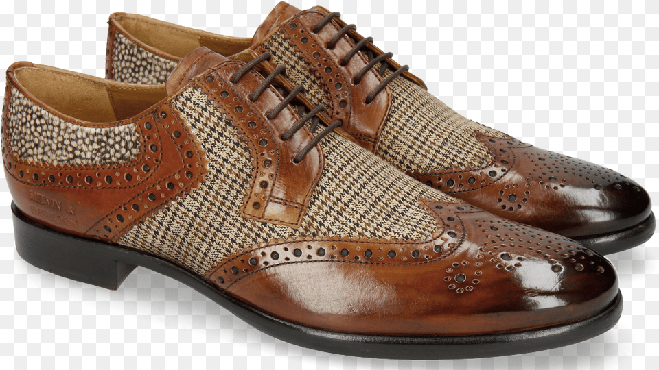 Derby Shoes Clint 19 Wood Textile English Hairon Halftone Melvin Amp Hamilton, Clothing, Footwear, Shoe, Sneaker Free Png Download