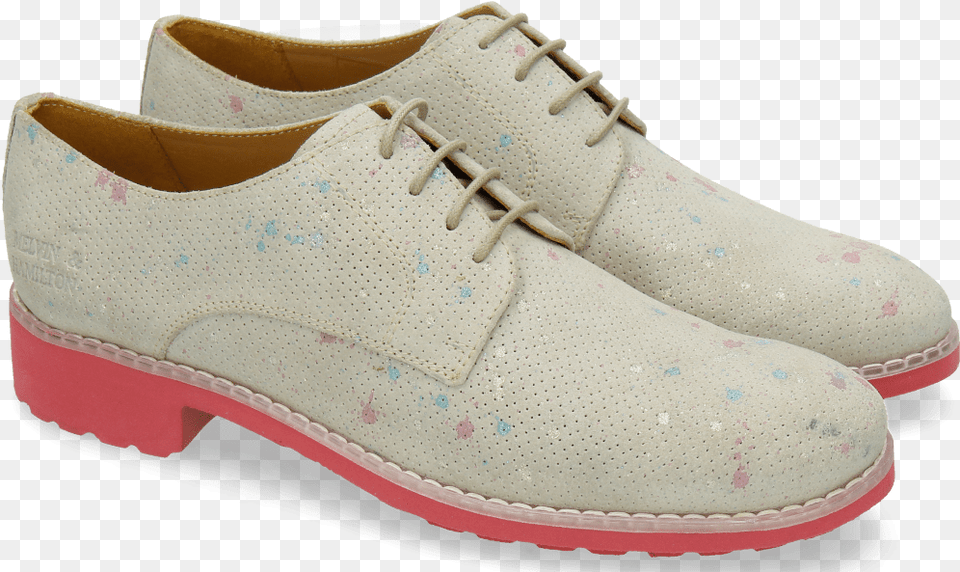 Derby Shoes Ella 11 White Dots Multi Suede, Clothing, Footwear, Shoe, Sneaker Png Image