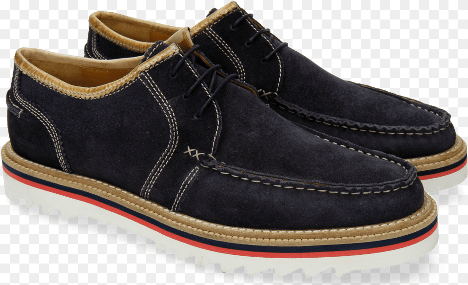 Derby Shoes Jack 12 Suede Pattini Navy Binding Slip On Shoe, Clothing, Footwear, Sneaker Free Png Download