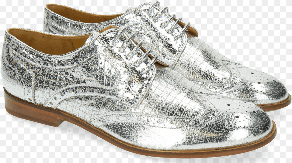 Derby Shoes Sally 66 Crush Metal Silver Paris, Clothing, Footwear, Shoe, Sneaker Free Transparent Png