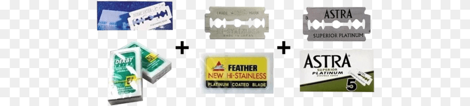 Derbyfeatherastra Double Edge Razor Blades Astras Stainless Blades 5 Count, Blade, Weapon Png