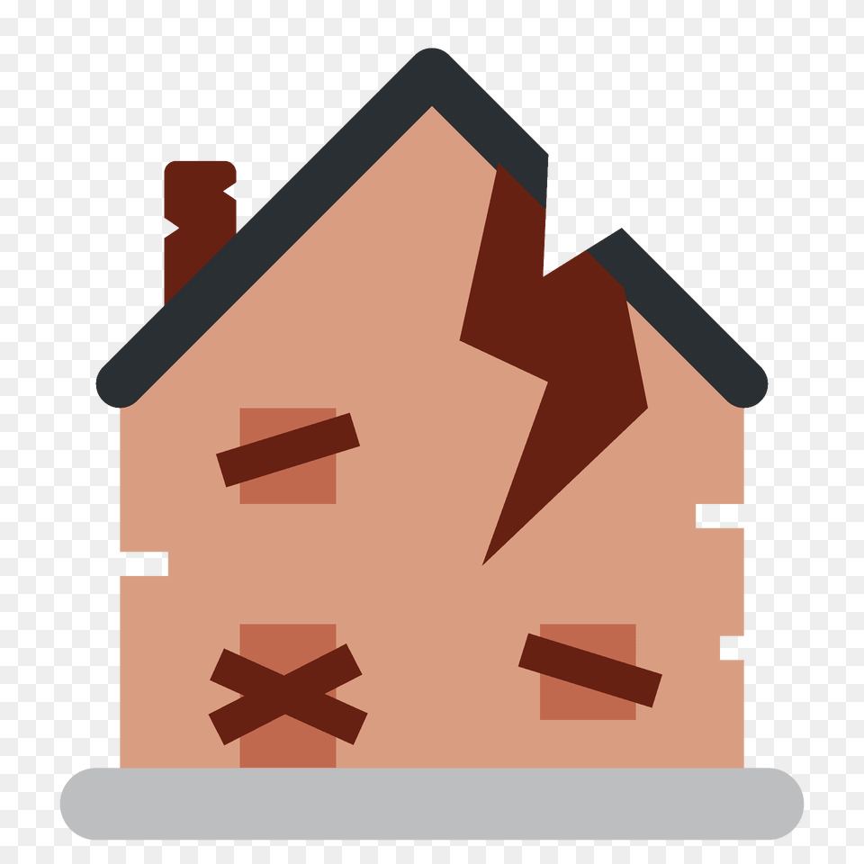 Derelict House Emoji Clipart, First Aid, Architecture, Building, Housing Png