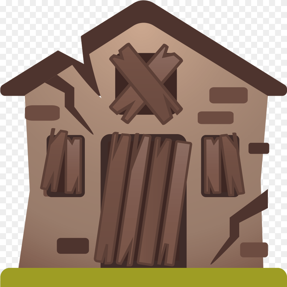 Derelict House Icon Derelict House Emoji, Architecture, Building, Countryside, Hut Free Png