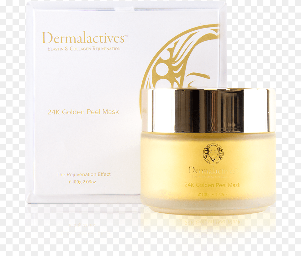 Dermalactives 24k Gold Peel Mask, Bottle, Cosmetics, Lotion, Perfume Png