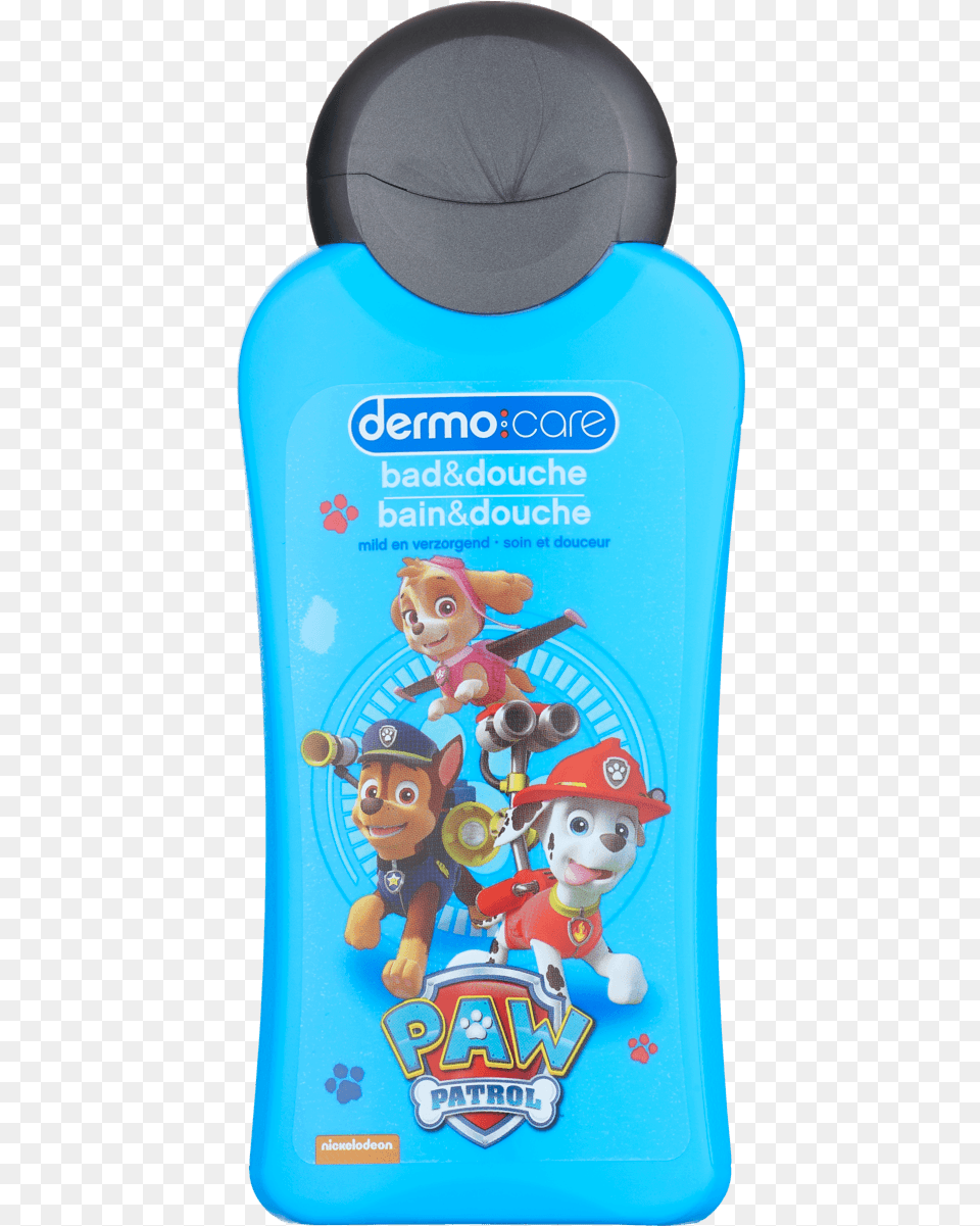 Dermo Care Paw Patrol 2 In 1 Bad En Douche Water Bottle, Cushion, Home Decor, Toy, Face Png