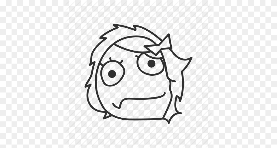 Derp Derpina Emotion Funny Meme Ponder Sad Icon, Bag, Helmet Free Png Download