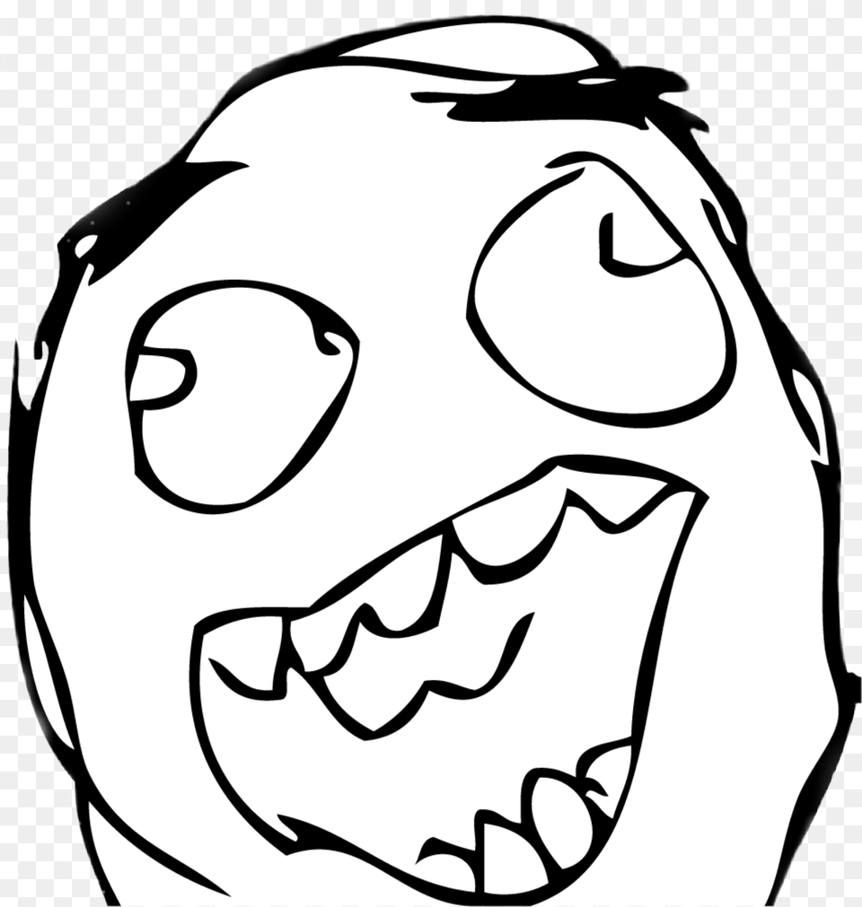 Derp Happy Troll Face, Doodle, Art, Drawing, Person Free Transparent Png